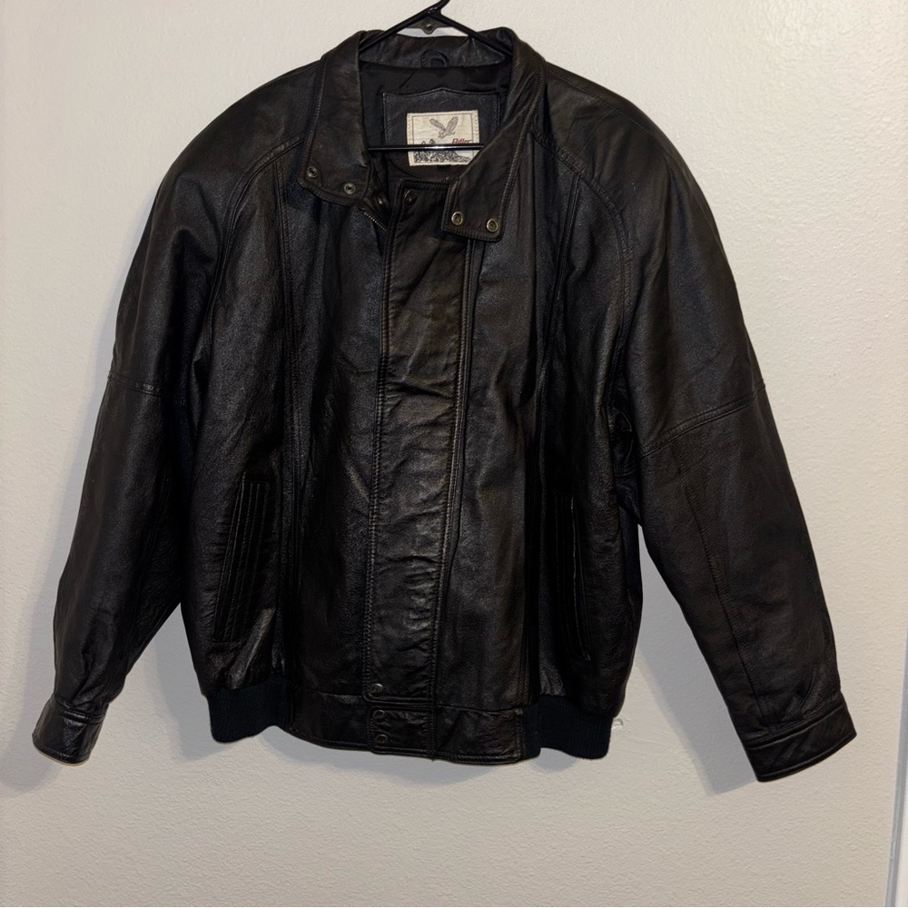 Men's Black Leather Jacket